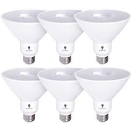6 Pack High Power Outdoor PAR38 17W 170Watt Equivalent 1700 Lumens LED Dimmable Flood Light Bulb Waterproof E26 3000K Warm White LED Flood Light Bulbs - Security Backyard Garage Led Spotlight Bulbs