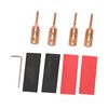 4Pcs Speaker Banana Plugs Pure Copper Male Speaker Wire Connector