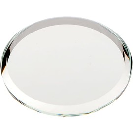 Plymor Round 3mm Beveled Glass Mirror, 1.5 inch x 1.5 inch (Pack of 6)