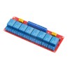 8 Channel Optocoupler Relay Module Board, Strong Driving Ability, 5V/12V/24V,Fault