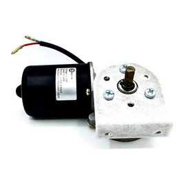 Makermotor 3/8" D Shaft Electric Gear Motor 12v Low Speed 50 RPM Gearmotor DC + 90 Degree L Bracket