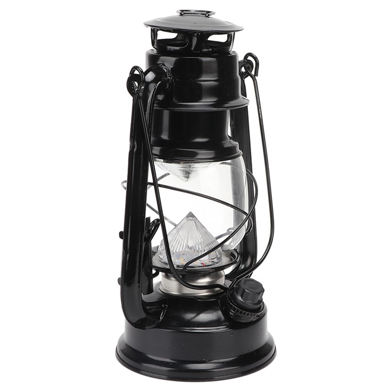 Vintage Camping Lantern 24h Battery Life USB Charging Detachable Lampshade