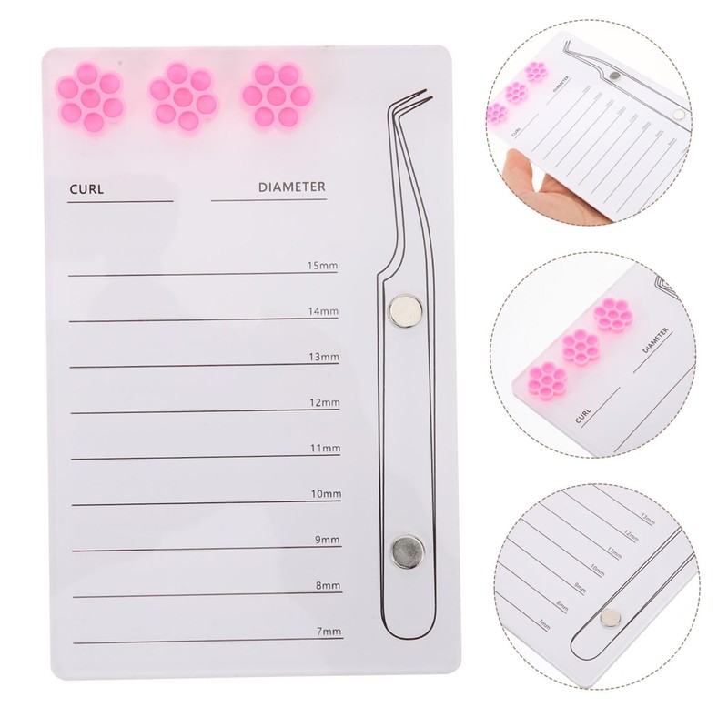 VICASKY Eyelash Extension Tray Lightweight Acrylic Lash Holder Board with