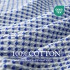 RENEWROOTS 100% Cotton Waffle Woven Queen Blanket for Bed, Soft