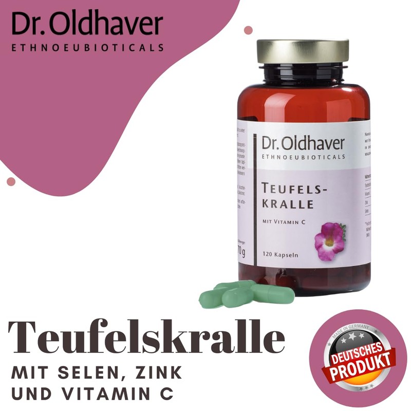 Dr. Oldhaver Devil's Claw (120 Capsules) Extract of Devil's Claw