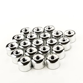 LST 20x Radschraube Abdeckkappen Diebstahlschutz Kappen Set 17 mm Chromfarben