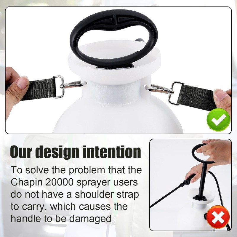 PEUTIER Garden Sprayer Strap, Durable Backpack Sprayer Replacement Straps, Compatible