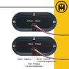 TMH 6" Oval Red LED Trailer Tail Light Surface Mount