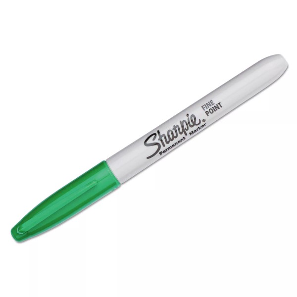 Sharpie Fine Point Permanent Marker Green Dozen 30004
