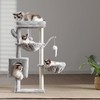 Heybly Cat Tree, 39.4 Inches Tower Condo with Scratching Post,