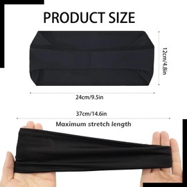 3-Pack Sweat-Wicking Headbands for Men – Non-Slip Moisture Absorbing Athletic Bands – Workout, Running, Gym, Sports, Basketball & Training Accessories – Comfortable & Stretchy Fit