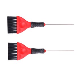 OATIPHO 2PCS Stainless Steel Hair Dye Applicator Brush with Needle Professional Pin Tail Design for Precise Application for Salon and Diy Hair Coloring