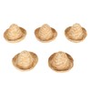 5Pcs Mini Sombrero Straw Hats 3.7in Diameter Retro Simple Style