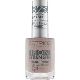 Catrice Iron Strength Hardening Nail Polish, Nail Polish, No. 06 Smokey Quartz, Nude for Soft Nails, Hardening, Shiny, No Acetone, Vegan, Microplastic Particles Free (10 ml)