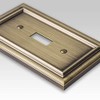 AMERELLE 94BBB Continental Single Blank Cast Metal Wallplate in Brushed