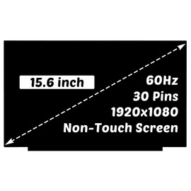 Replacement for ASUS VivoBook 15 X512 X512D X512DA F512 F512JA X515 E510 F515 F515EA F515EP FHD 1920X1080 15.6 inch 30 Pins 60Hz LED LCD Screen Display Panel (for Non-Touch Screen Only)