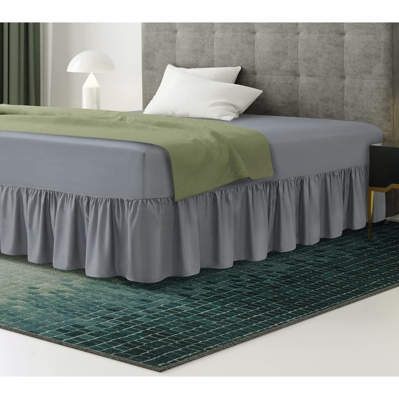 Bronwen Mathew Extra Deep Frilled Fitted Base Valance Double Bed