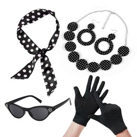 1PC Stylish Prom Party Set 60s Women Clothing Women Carnival Dress Accessories for Party Prom Skirt, black