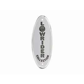 Lowrider NEW! GENUINE VINTAGE LOWRIDER COLLECTION NAME PLATE IN WHITE/BLACK.