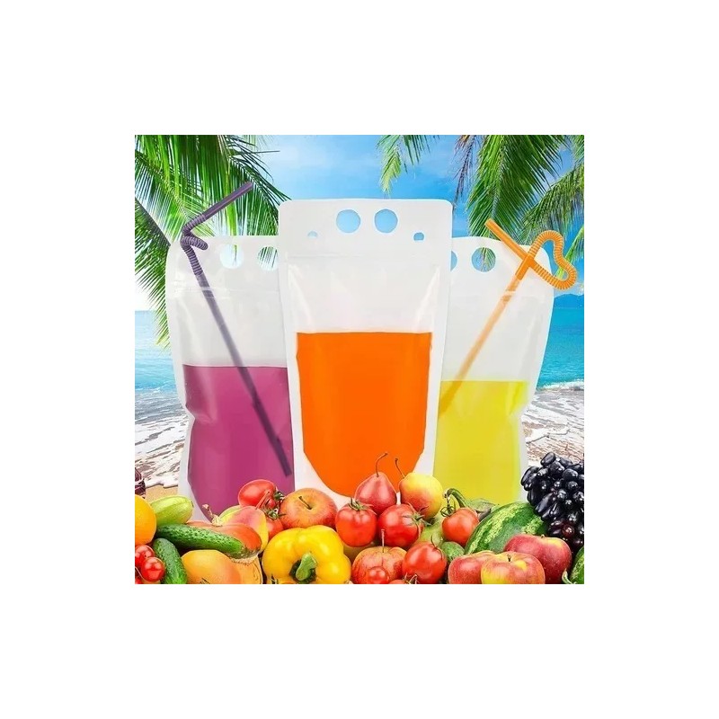 utensilios camping/utensilios cocina para acampar 100 Pcs Bolsa De Bebida