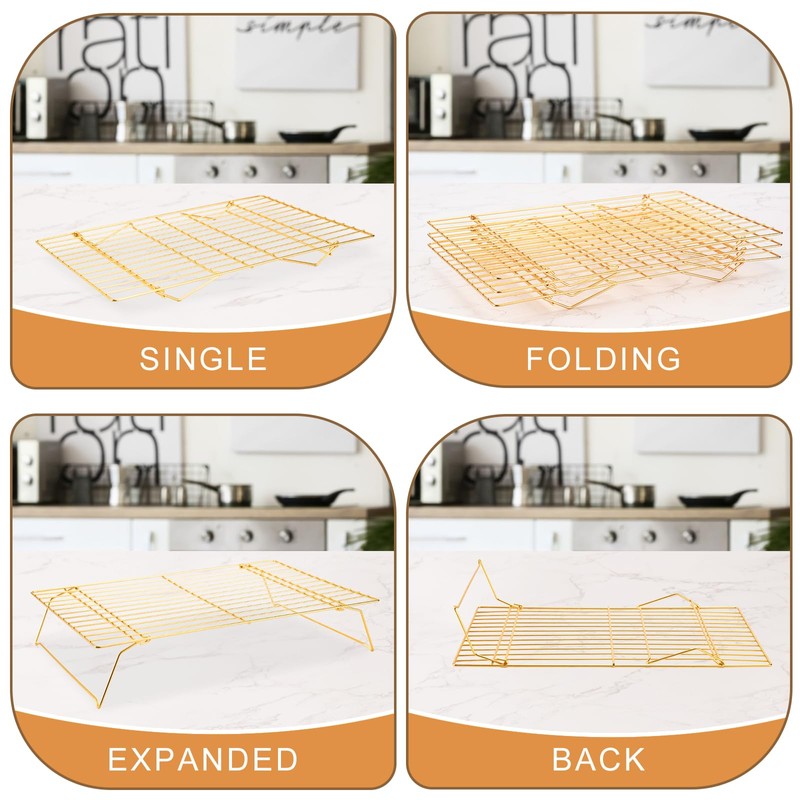 Cooling Rack for Baking 3 Tiers, 16" x 10" Cookie
