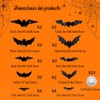 LAWAN Decoración de Halloween,24 Piezas Murciélago Halloween 3D,Murciélago Halloween Decoración