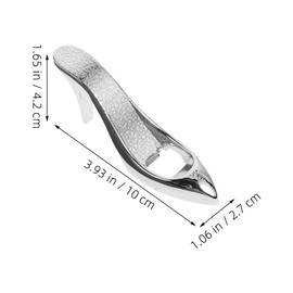 Alipis High Heel Bottle Opener 2pcs Stainless Steel High Heels Shape Beer Bottle Opener Beverage Soada Drinks Bottle Opener Home Kitchen Bar Tool Wedding Party Birthday Silver