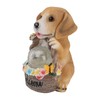 Solar Powered LED Light Dog Statue Decoration Solar Powered Puppy