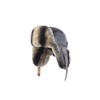 Unisex Ushanka Trapper Bomber Hat Brown Rabbit Fur Leather Aviator