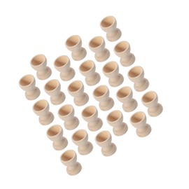 LIFKOME Pack of 24 Wooden Egg Holders Egg Cups Egg Storage Easter Egg Cups for Home
