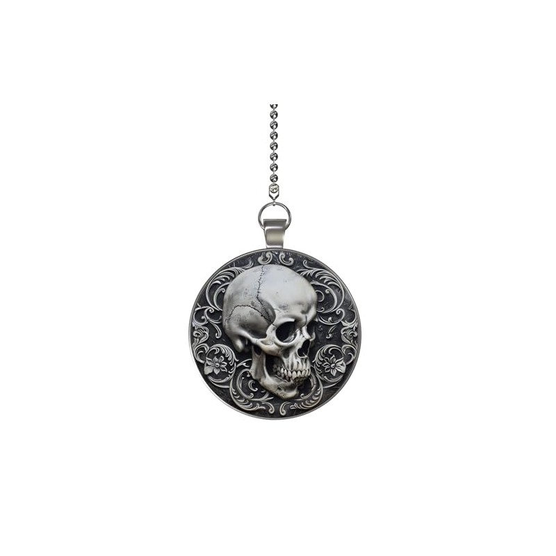 Gotham Decor Skull Cameo Glow in the Dark Double Sided