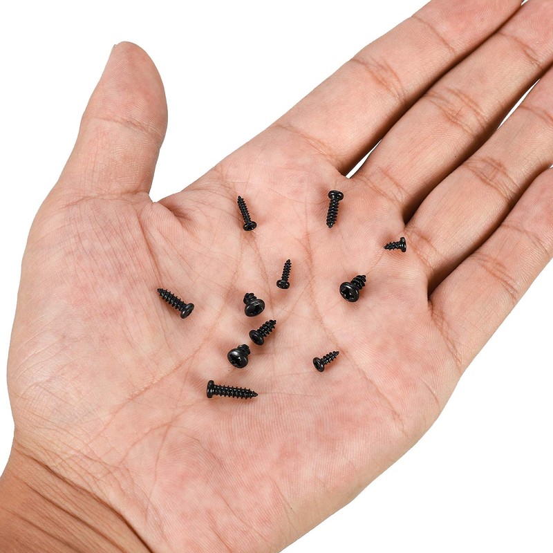HanTof 750 Pcs Small/Micro/Tiny/Mini Self-Tapping Screws, M1.7-M3 Phillips Pan Head,