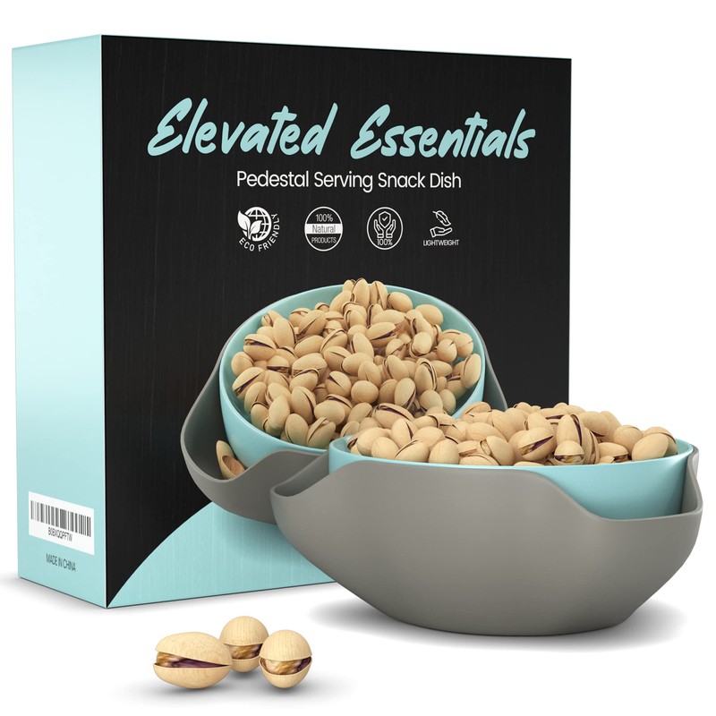 Pistachio Bowl By Elevated Essentials - Double Dish Serving Bowl