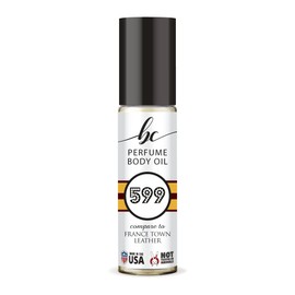 BIOCURA BC Perfume 599 Inspired by France Town Leather For Women & Men Replica Fragrance Body Oil Dupes Alcohol-Free Sample Travel Size Concentrated Long Lasting Roll-On 0.3 Fl Oz/10ml