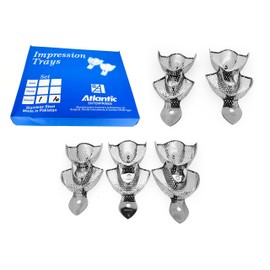 10 Dental Impression Trays Set Perfo Denture Instruments by SurgicalOnline
