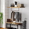 HOEMLIM Industrial Pipe Clothing Rack Wall Mounted Clothes Rack Heavy