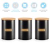 EHC Set of 3 Tea, Coffee & Sugar Airtight Kitchen