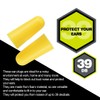 QED 301 Ear Plug Bulk Pack 500 Ear Plugs Yellow