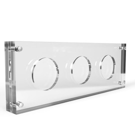 1.5 inch x 4mm Challenge Coin Acrylic 3 Coin Display Case Holder