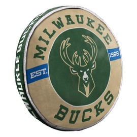 Northwest 1NBA148000015RET Company Milwaukee Bucks 15" Travel Cloud Pillow, Multicolor