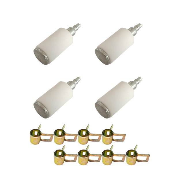 LXQTAO 530095646 Fuel Filter with Fuel Line Hose Clamp Set,