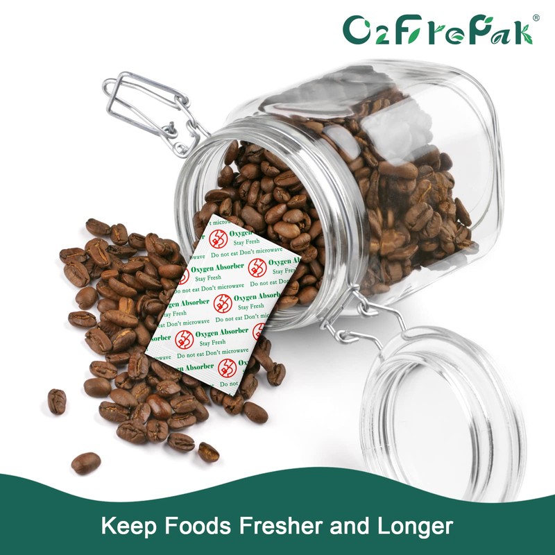 O2frepak 500CC(50-Pack) Food Grade Oxygen Absorbers Packets for Home Made