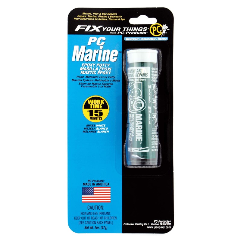 PC Products PC-Marine Epoxy Putty, 2oz Stick, White (25567)