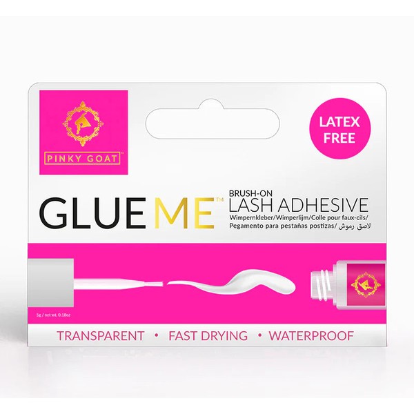 Pinky Goat Clear Lash Adhesive - Latex-Free 7g