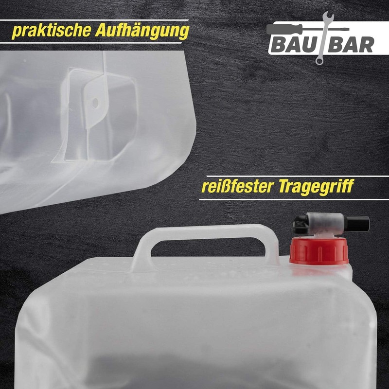 Water Canister 10 L | Foldable | with Practical Pouring