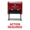 Action Required Office Self Inking Rubber Stamp (Red Ink) -