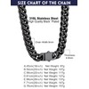 Bandmax Thick Cuban Link Chain Necklace for Men 9mm Wide
