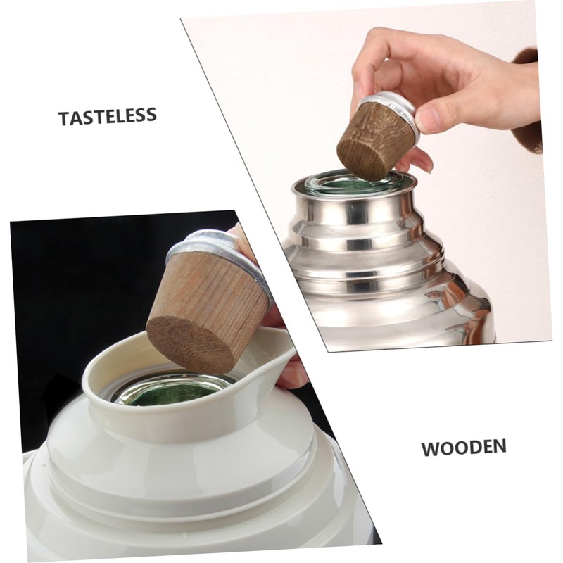 iplusmile 12pcs Wooden Vacuum Bottle Stoppers Cork Stopper for Insulated