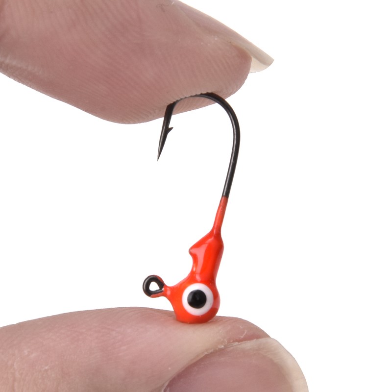 50PCS 2cm/1g Durable Metal Fishing Hooks with Sharp Barb Hook