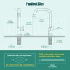 Heyalan Matte Black Faucet Cold Water Only Single Lever Handle